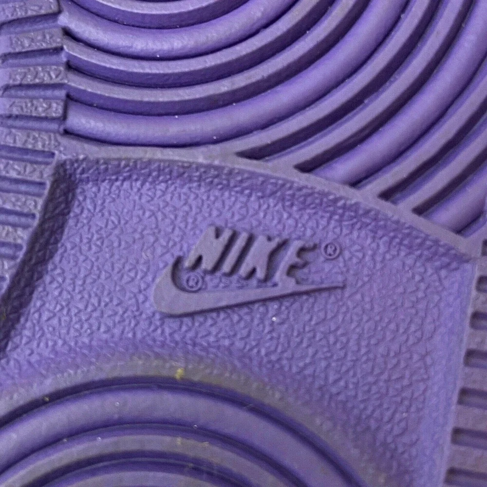 Nike Santa Cruise Leather Infant Baby Sneakers Shoes Size 5 Black Blue‎ Purple